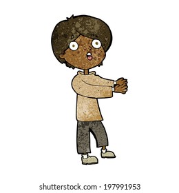 cartoon shocked boy