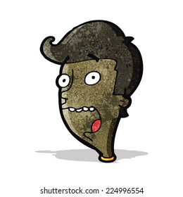 cartoon shocked boy