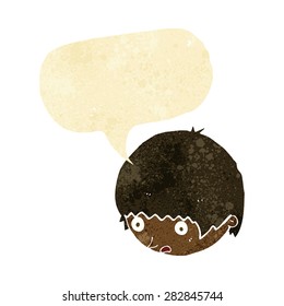 cartoon shocked face with speech bubble