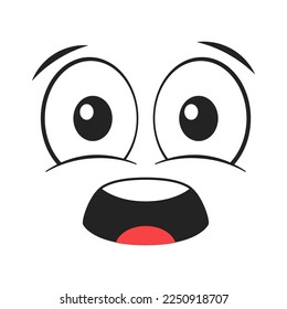 Ilustración del vector facial impactado