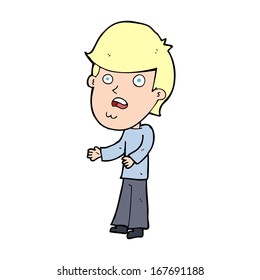 cartoon shocked man