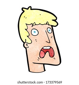 caricatura de un hombre impactado