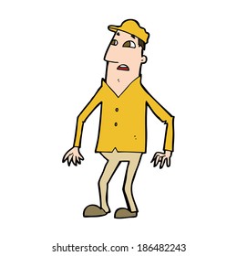 cartoon shocked man
