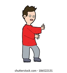 cartoon shocked man