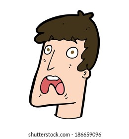 caricatura de un hombre impactado