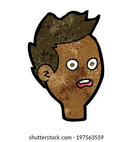 caricatura de un hombre impactado
