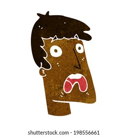 desenho animado homem chocado