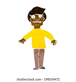 cartoon shocked man