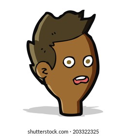 caricatura de un hombre impactado