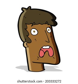 cartoon shocked man