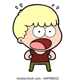 cartoon shocked man