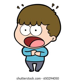 cartoon shocked man