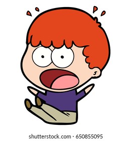 cartoon shocked man