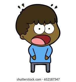 cartoon shocked man