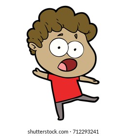 caricatura de un hombre impactado