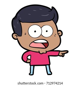 cartoon shocked man