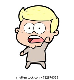 cartoon shocked man