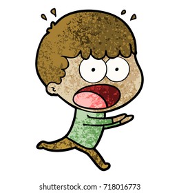 caricatura de un hombre impactado