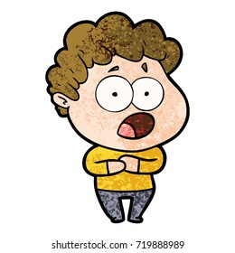 caricatura de un hombre impactado