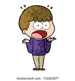cartoon shocked man