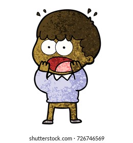 cartoon shocked man