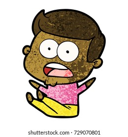 cartoon shocked man