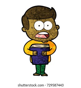cartoon shocked man