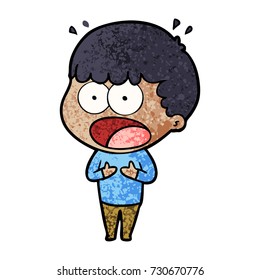 cartoon shocked man