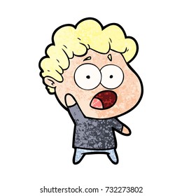 caricatura de un hombre impactado