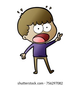 cartoon shocked man
