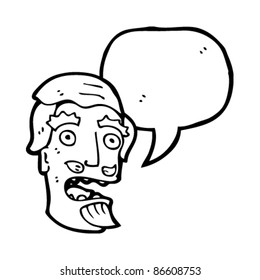 cartoon shocked man with beard