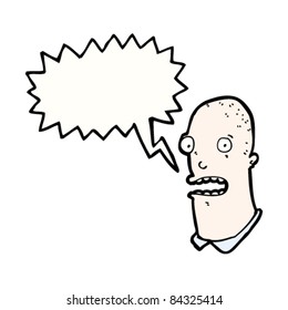 caricatura que impactó la cara de un hombre