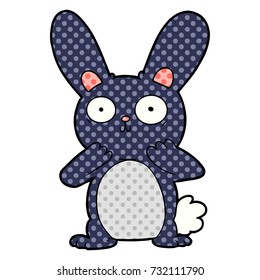 cartoon shocked rabbit