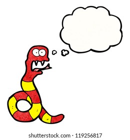 caricatura sacudida serpiente