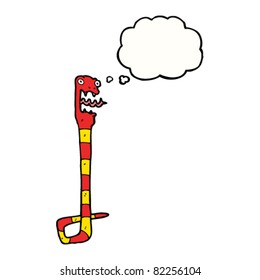 caricatura sacudida serpiente