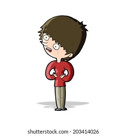 cartoon shocked woman