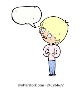 cartoon shocked woman with speech bubble