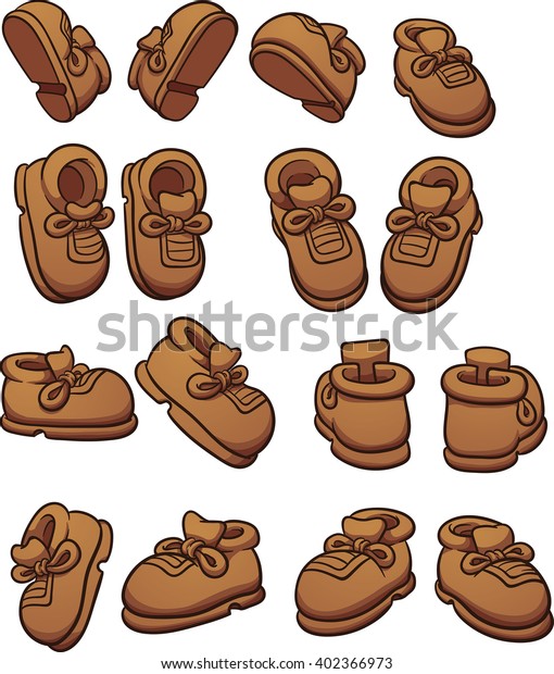 cartoon shoes vector