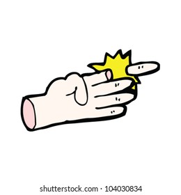 cartoon shooting finger