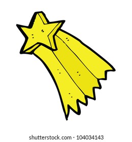 cartoon shooting star
