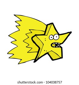 cartoon shooting star