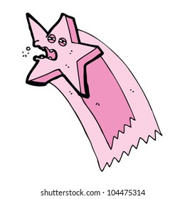 cartoon shooting star