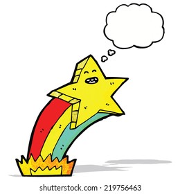 cartoon shooting star