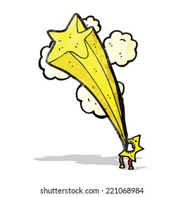 cartoon shooting star character