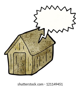 cartoon shout coming from cabin