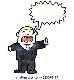 Cartoon-Schrei-Chef
