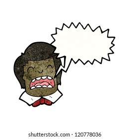 cartoon shouting boy