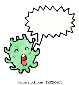 cartoon shouting germ