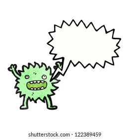 cartoon shouting imp