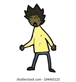 cartoon shouting man